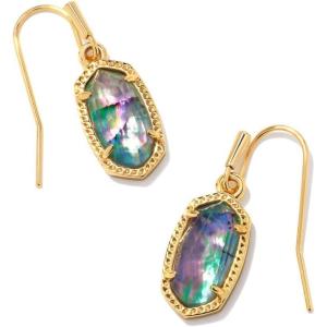Kendra Scott Lee Drop Earrings for Women(Gold Lilac Abalone)