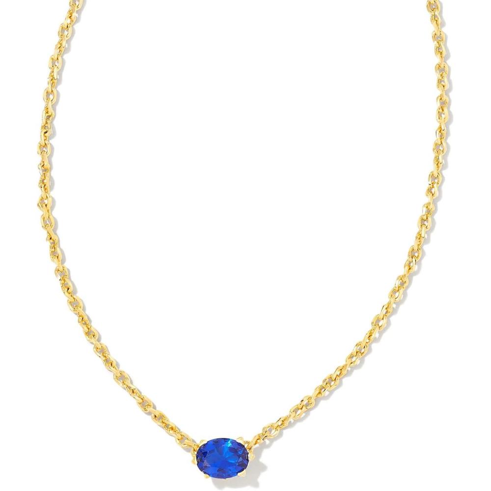 imageKendra Scott Cailin Pendant Necklace Fashion Jewelry for WomenGOLD  BLUE CRYSTAL