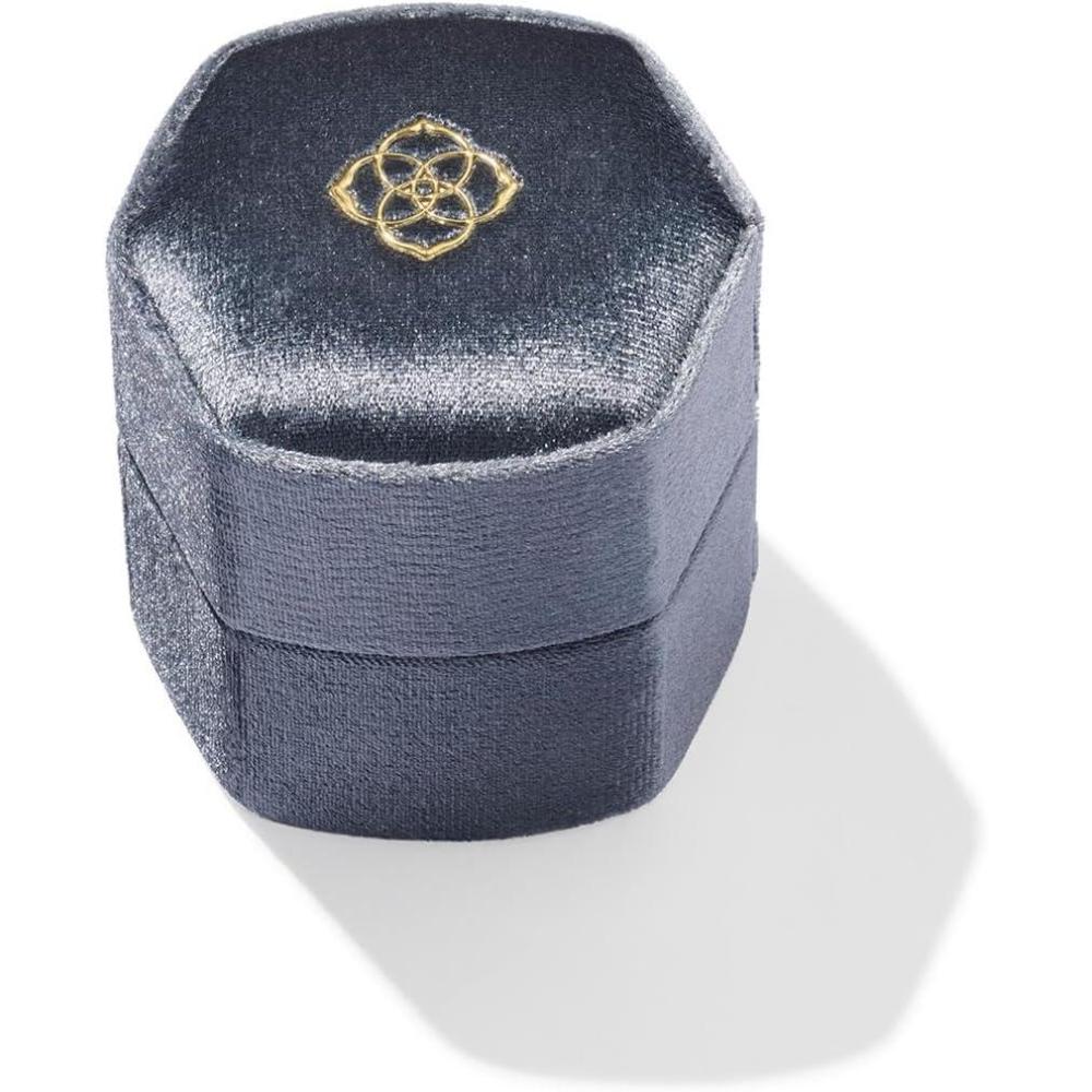 imageKendra Scott Davis Small Case with Ring Insert Grey Blue Velvet