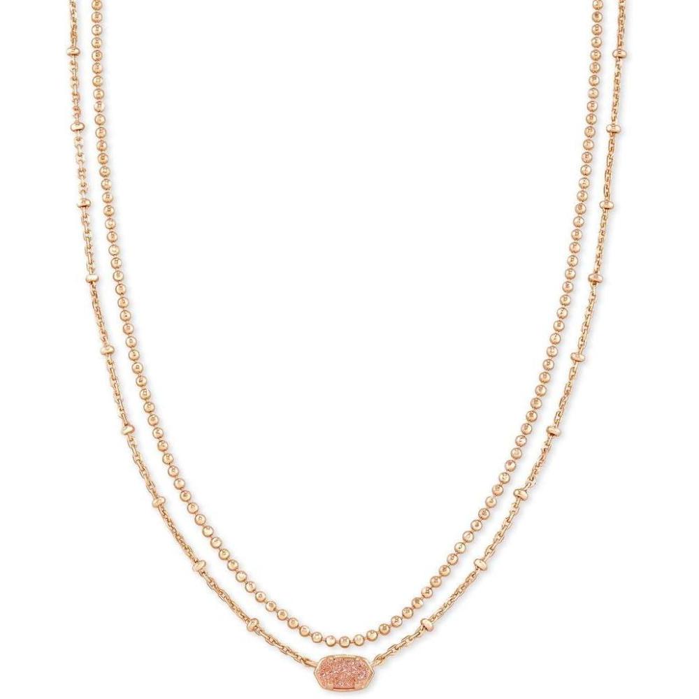 imageKendra Scott Emilie Multi Strand Necklace Fashion Jewelry for WomenROSE GOLD SAND DRUSY