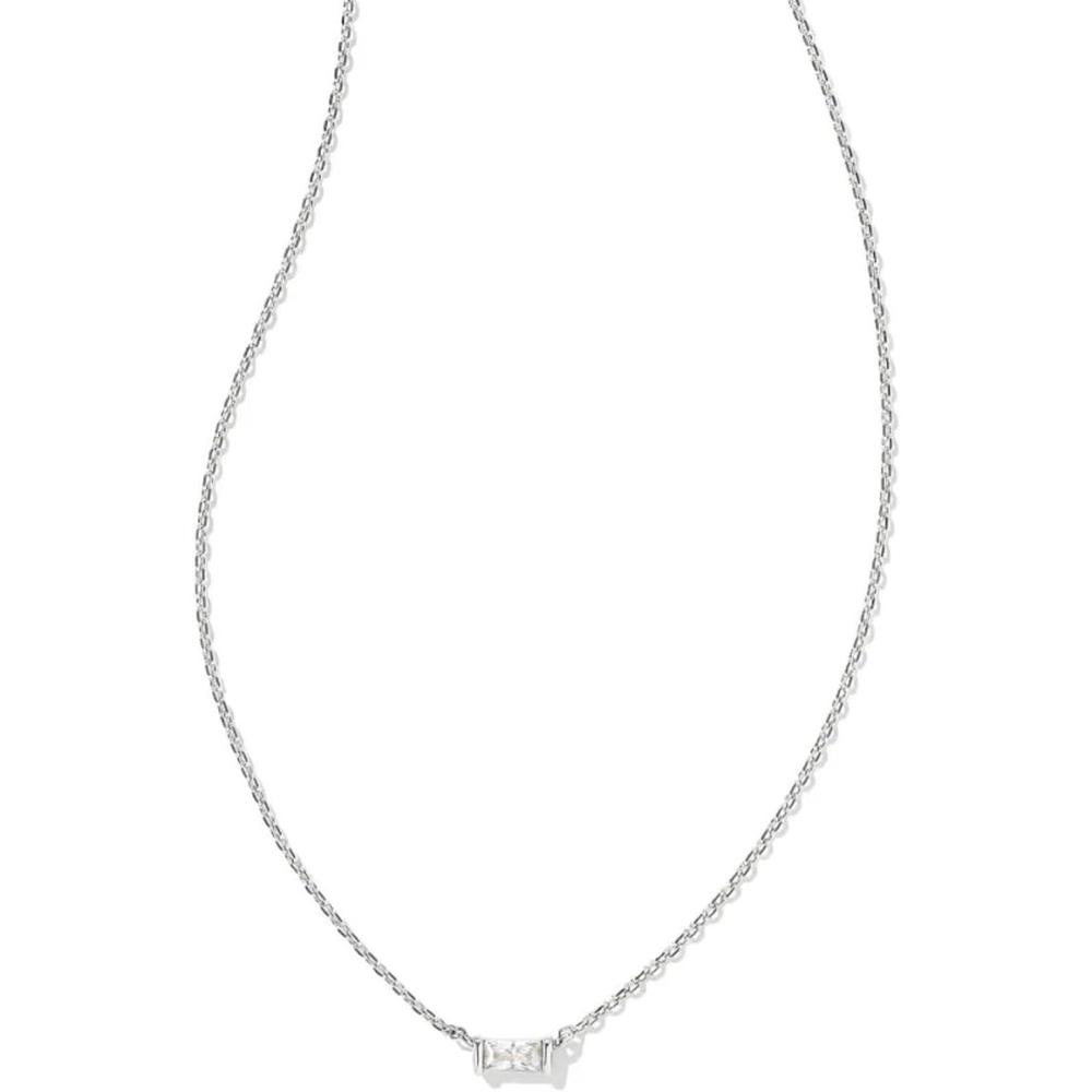 imageKendra Scott Juliette Necklace Fashion Jewelry for WomenRHODIUM  WHITE CRYSTAL