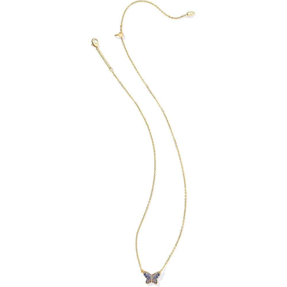 imageKendra Scott Lillia Crystal Pendant Necklace Fashion Jewelry for WomenGOLD BLUE CRYSTAL