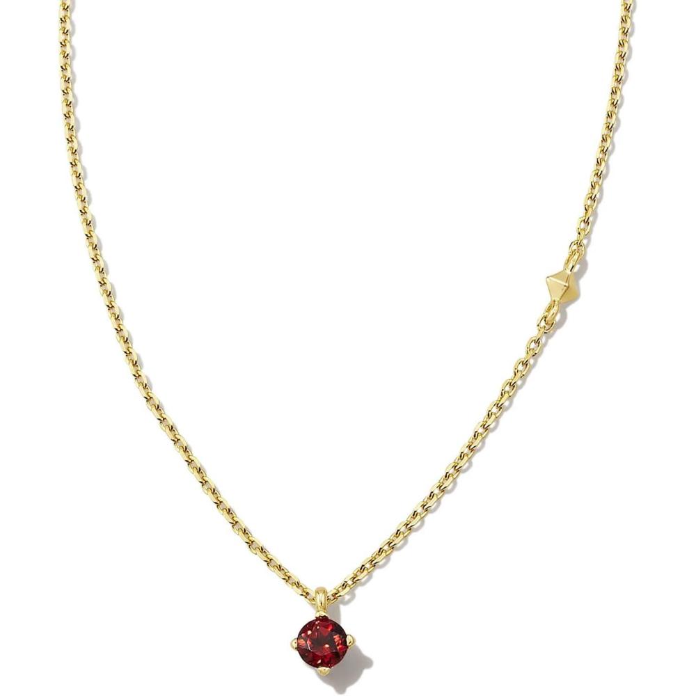 imageKendra Scott Maisie 18K Gold Vermeil Pendant NecklaceRED GARNET