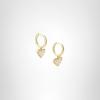 Kendra Scott Ari Heart Huggie Earrings for Women, Fashion Jewelry(GOLD – IRIDESCENT DRUSY)