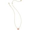Kendra Scott Baseball Short Pendant Necklace, Fashion Jewelry for Women(GOLD)