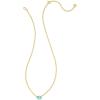 Kendra Scott Cailin Pendant Necklace, Fashion Jewelry for Women(GOLD – AQUA CRYSTAL)