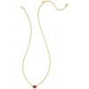 Kendra Scott Cailin Pendant Necklace, Fashion Jewelry for Women(GOLD – BURGUNDY CRYSTAL)