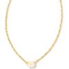 Kendra Scott Cailin Pendant Necklace, Fashion Jewelry for Women(GOLD – CHAMPAGNE OPAL CRYSTAL)