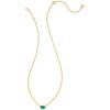 Kendra Scott Cailin Pendant Necklace, Fashion Jewelry for Women(GOLD – GREEN CRYSTAL)