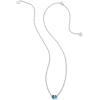 Kendra Scott Cailin Pendant Necklace, Fashion Jewelry for Women(RHODIUM – COBALT BLUE CRYSTAL)