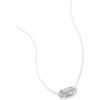 Kendra Scott Elisa Pendant Necklace in Sterling Silver, Fine Jewelry for Women(GREY LABRADORITE)