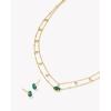 Kendra Scott Emilie Crystal Multi Strand Necklace, Fashion Jewelry for Women(GOLD – EMERALD DRUSY)