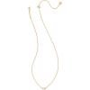 Kendra Scott Juliette Necklace, Fashion Jewelry for Women(GOLD – WHITE CRYSTAL)