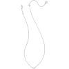 Kendra Scott Juliette Necklace, Fashion Jewelry for Women(RHODIUM – WHITE CRYSTAL)