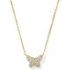 Kendra Scott Lillia Crystal Pendant Necklace, Fashion Jewelry for Women(GOLD – WHITE CRYSTAL)