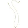 Kendra Scott Mini Ari Heart Satellite Necklace, Fashion Jewelry for Women(GOLD – RED KYOCERA OPAL)