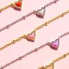 Kendra Scott Mini Ari Heart Satellite Necklace, Fashion Jewelry for Women(RHODIUM – BUBBLEGUM PINK OPAL)