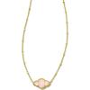 Kendra Scott Abbie Pendant Necklace, Fashion Jewelry for Women(GOLD – ROSE QUARTZ)