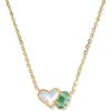 Kendra Scott Ari Heart Emilie Pendant Necklace, Fashion Jewelry for Women(GOLD – OPALITE ILLUSION AND LONDON BLUE GLASS)