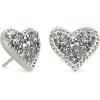 Kendra Scott Ari Heart Stud Earrings for Women, Fashion Jewelry(RHODIUM – PLATINUM DRUSY)