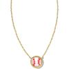 Kendra Scott Baseball Short Pendant Necklace, Fashion Jewelry for Women(GOLD)