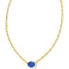 Kendra Scott Cailin Pendant Necklace, Fashion Jewelry for Women(GOLD – BLUE CRYSTAL)