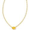 Kendra Scott Cailin Pendant Necklace, Fashion Jewelry for Women(GOLD – GOLDEN YELLOW CRYSTAL)