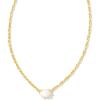 Kendra Scott Cailin Pendant Necklace, Fashion Jewelry for Women(GOLD – IVORY MOTHER OF PEARL)