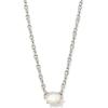 Kendra Scott Cailin Pendant Necklace, Fashion Jewelry for Women(RHODIUM – IVORY MOTHER OF PEARL)