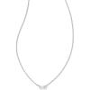 Kendra Scott Juliette Necklace, Fashion Jewelry for Women(RHODIUM – WHITE CRYSTAL)