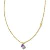 Kendra Scott Maisie 18K Gold Vermeil Pendant Necklace(AMETHYST)