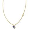 Kendra Scott Maisie 18K Gold Vermeil Pendant Necklace(BLUE IOLITE)