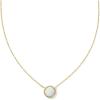 Kendra Scott Volleyball Pendant Necklace, Fashion Jewelry for Women(GOLD – WHITE MOTHER OF PEARL)