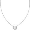 Kendra Scott Volleyball Pendant Necklace, Fashion Jewelry for Women(RHODIUM – WHITE MOTHER OF PEARL)