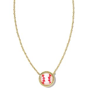 Kendra Scott Baseball Short Pendant Necklace, Fashion Jewelry for Women(GOLD)