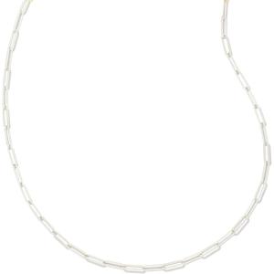 Kendra Scott Courtney Paperclip Necklace, Fashion Jewelry for Women(RHODIUM)