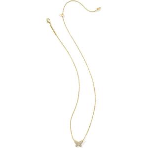 Kendra Scott Lillia Crystal Pendant Necklace, Fashion Jewelry for Women(GOLD – WHITE CRYSTAL)