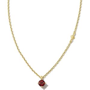 Kendra Scott Maisie 18K Gold Vermeil Pendant Necklace(RED GARNET)