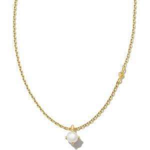 Kendra Scott Maisie 18K Gold Vermeil Pendant Necklace(WHITE PEARL)