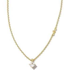 Kendra Scott Maisie 18K Gold Vermeil Pendant Necklace(WHITE TOPAZ)