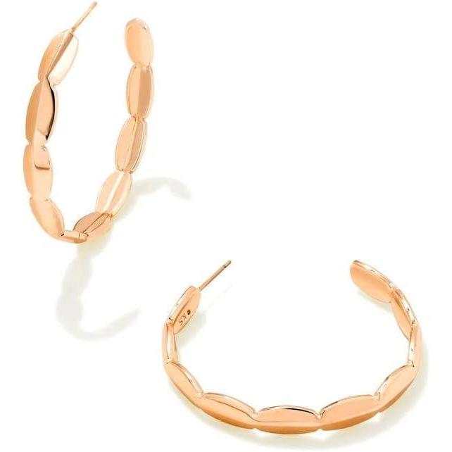 imageKendra Scott Brooke Hoop Earrings for Women Fashion JewelryROSE GOLD METAL