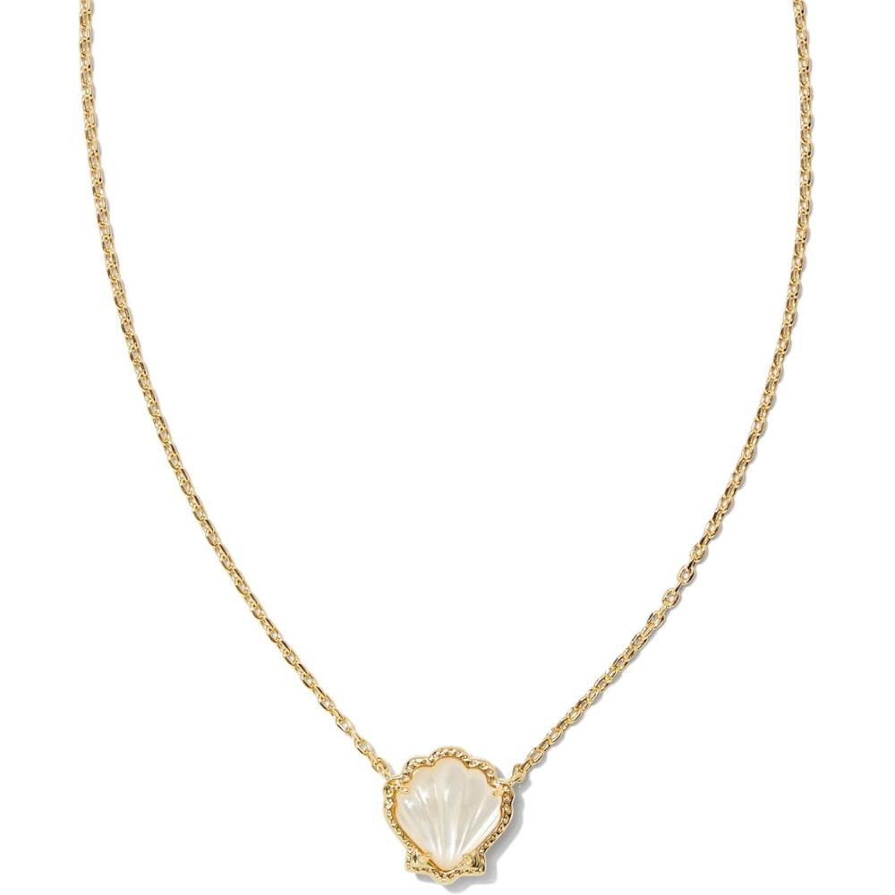 imageKendra Scott Brynne Shell Short Pendant Necklace Fashion Jewelry for WomenIVORY MOTHER OF PEARL