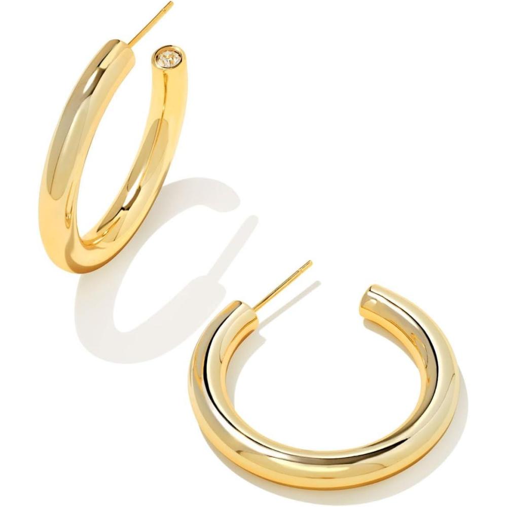 imageKendra Scott Colette Large Hoop Earrings Fashion Jewelry for WomenGOLD