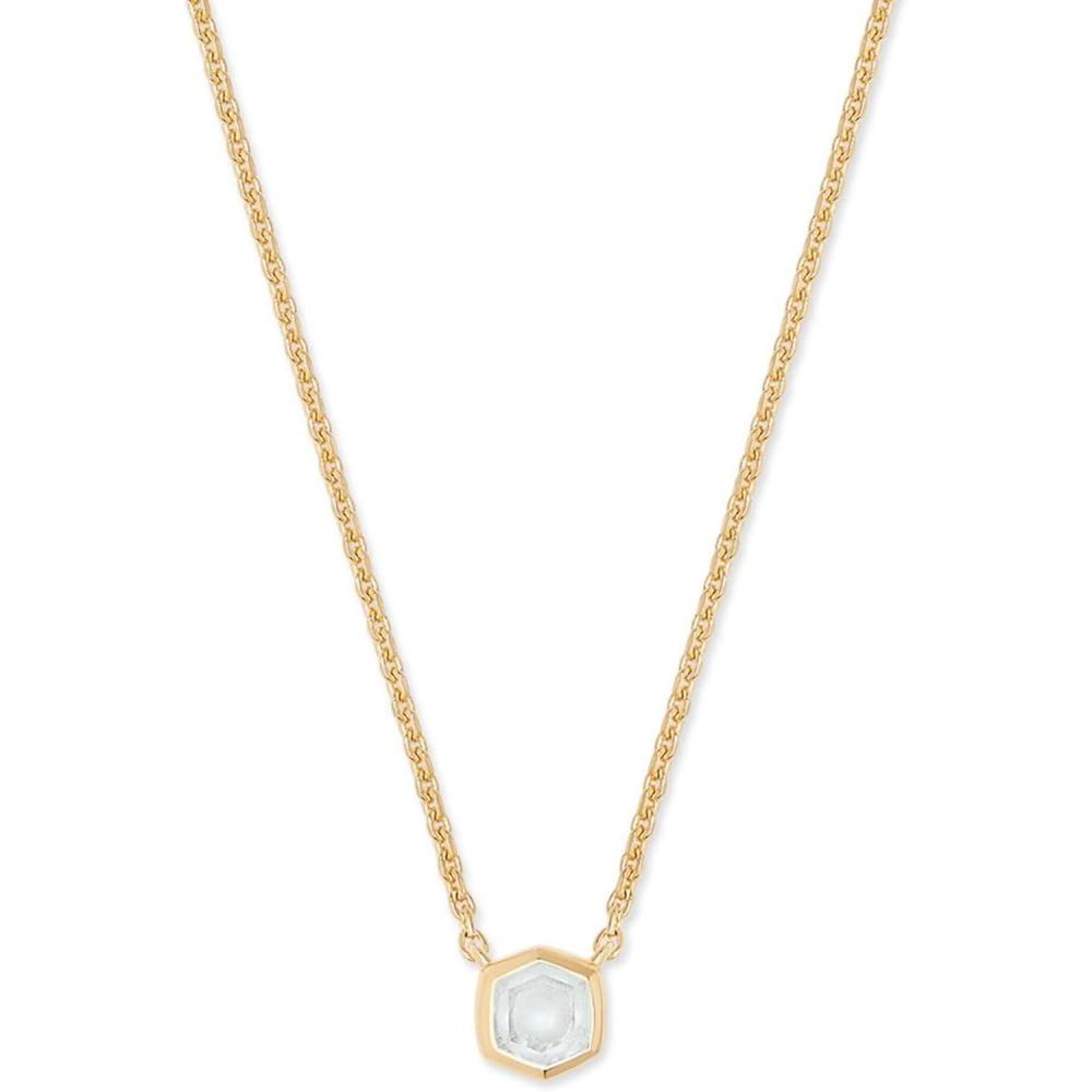 imageKendra Scott Davie Pendant Necklace in 18K Gold Vermeil Fine Jewelry for Women Rock Crystal