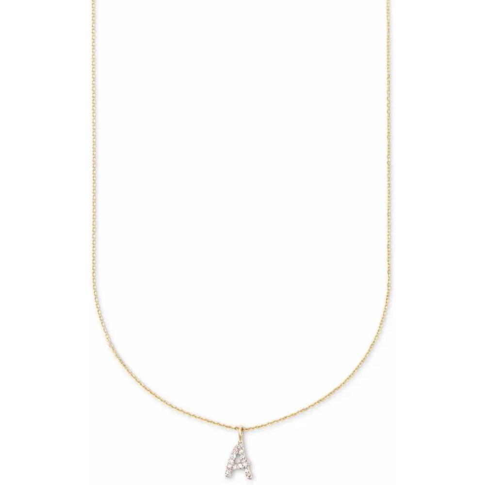 imageKendra Scott Diamond Letter AZ Pendant Necklace Fine Jewelry For WomenLETTER A