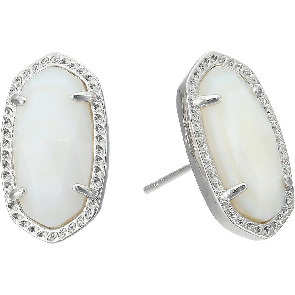 imageKendra Scott Ellie Stud Earrings for Women Fashion JewelryRHODIUM  SLATE CATS EYE