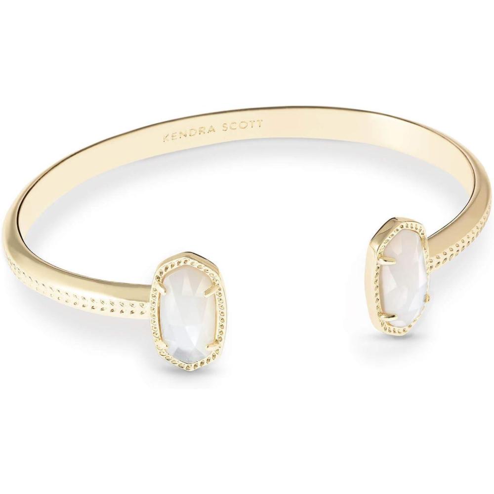 imageKendra Scott Elton Cuff Bracelet for Women Fashion JewelryGOLD IVORY MOTHER OF PEARL