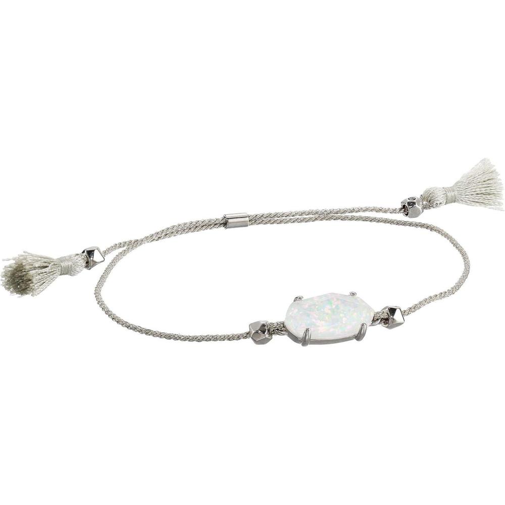 imageKendra Scott Everlyne Cord Friendship Bracelet Fashion Jewelry for WomenRhodiumWhite Opal