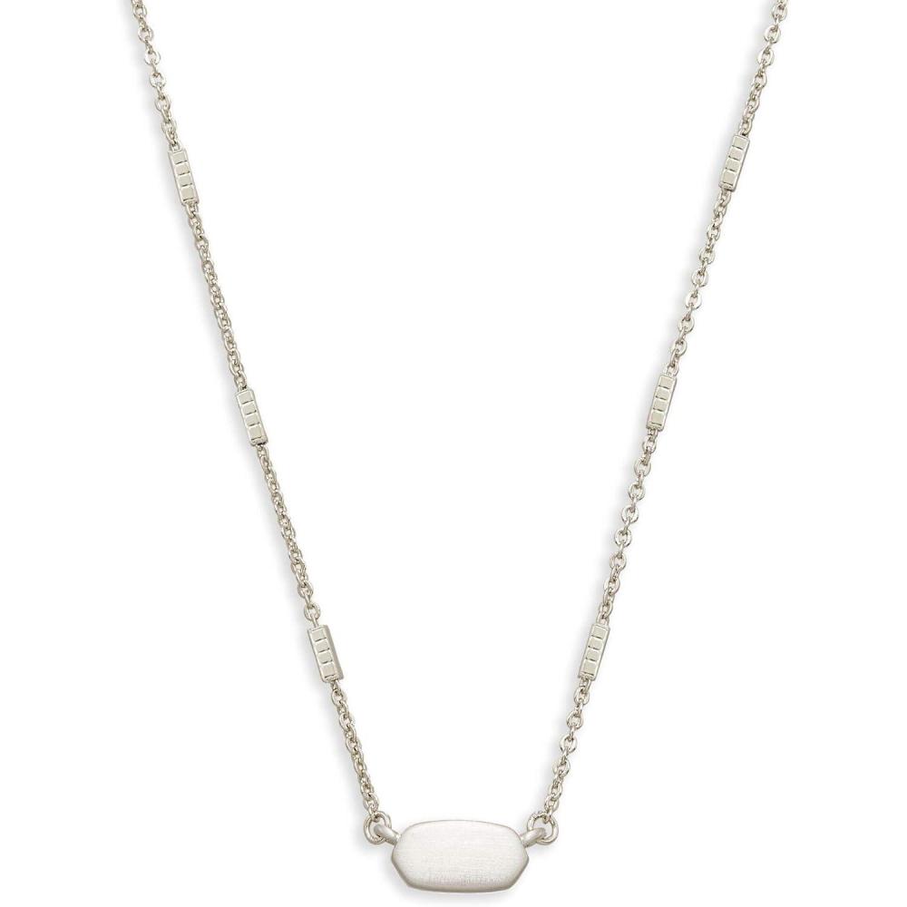 imageKendra Scott Fern Pendant Necklace for WomenBRIGHT SILVER  WHITE GOLD METAL