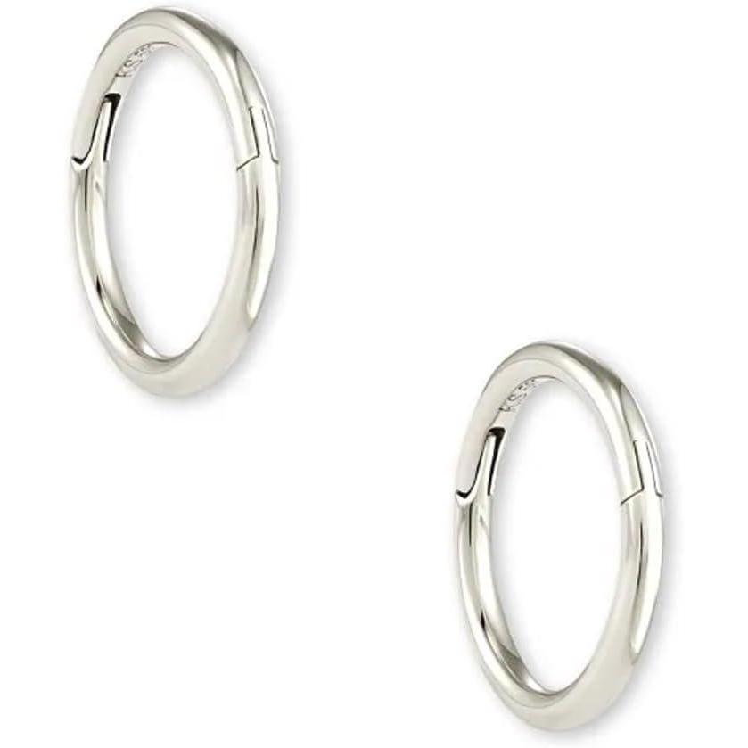 imageKendra Scott Gina Seamless Huggie Earrings Fine Jewelry for Women14K WHITE GOLD